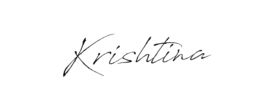 Create a beautiful signature design for name Krishtina. With this signature (Antro_Vectra) fonts, you can make a handwritten signature for free. Krishtina signature style 6 images and pictures png