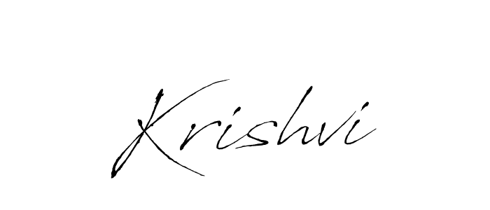 Use a signature maker to create a handwritten signature online. With this signature software, you can design (Antro_Vectra) your own signature for name Krishvi. Krishvi signature style 6 images and pictures png