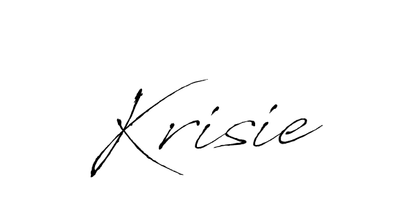 Make a beautiful signature design for name Krisie. With this signature (Antro_Vectra) style, you can create a handwritten signature for free. Krisie signature style 6 images and pictures png