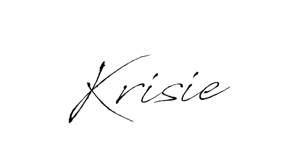 Make a beautiful signature design for name Krisie. With this signature (Antro_Vectra) style, you can create a handwritten signature for free. Krisie signature style 6 images and pictures png