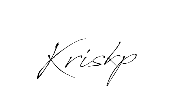 Antro_Vectra is a professional signature style that is perfect for those who want to add a touch of class to their signature. It is also a great choice for those who want to make their signature more unique. Get Kriskp name to fancy signature for free. Kriskp signature style 6 images and pictures png