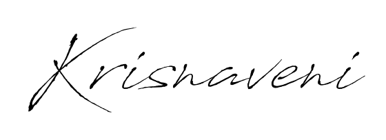 An effortless, minimalist signature concept for Krisnaveni using Antro_Vectra design. Clean lines that look great on any document. Krisnaveni signature style 6 images and pictures png