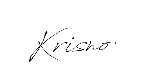 Create a beautiful signature design for name Krisno. With this signature (Antro_Vectra) fonts, you can make a handwritten signature for free. Krisno signature style 6 images and pictures png