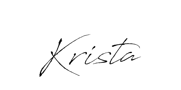 Krista stylish signature style. Best Handwritten Sign (Antro_Vectra) for my name. Handwritten Signature Collection Ideas for my name Krista. Krista signature style 6 images and pictures png