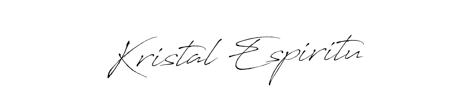 Also we have Kristal Espiritu name is the best signature style. Create professional handwritten signature collection using Antro_Vectra autograph style. Kristal Espiritu signature style 6 images and pictures png