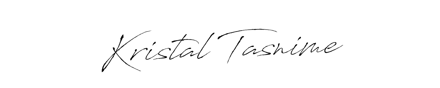 You should practise on your own different ways (Antro_Vectra) to write your name (Kristal Tasnime) in signature. don't let someone else do it for you. Kristal Tasnime signature style 6 images and pictures png