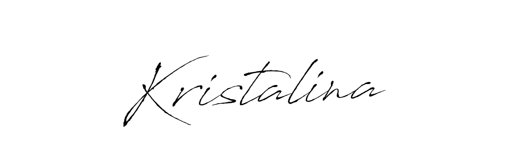 Design your own signature with our free online signature maker. With this signature software, you can create a handwritten (Antro_Vectra) signature for name Kristalina. Kristalina signature style 6 images and pictures png