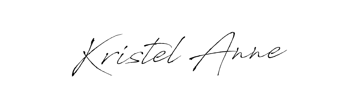 Kristel Anne stylish signature style. Best Handwritten Sign (Antro_Vectra) for my name. Handwritten Signature Collection Ideas for my name Kristel Anne. Kristel Anne signature style 6 images and pictures png