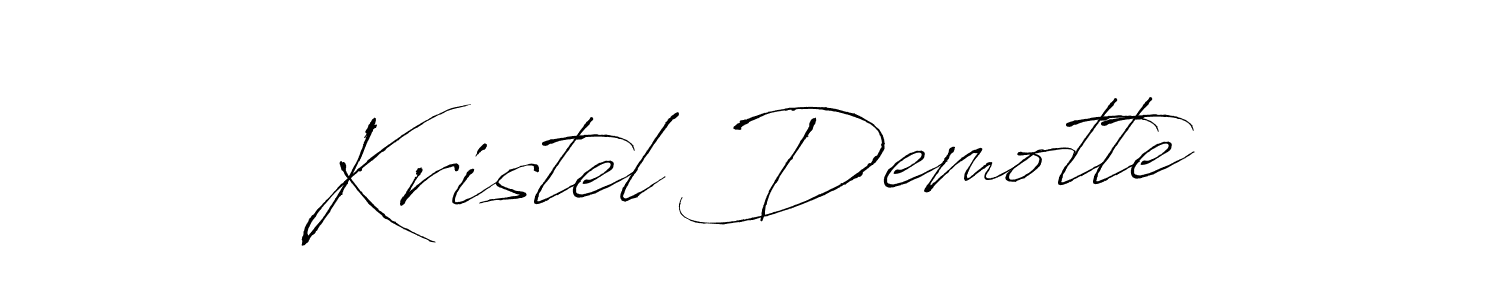 Kristel Demotte stylish signature style. Best Handwritten Sign (Antro_Vectra) for my name. Handwritten Signature Collection Ideas for my name Kristel Demotte. Kristel Demotte signature style 6 images and pictures png