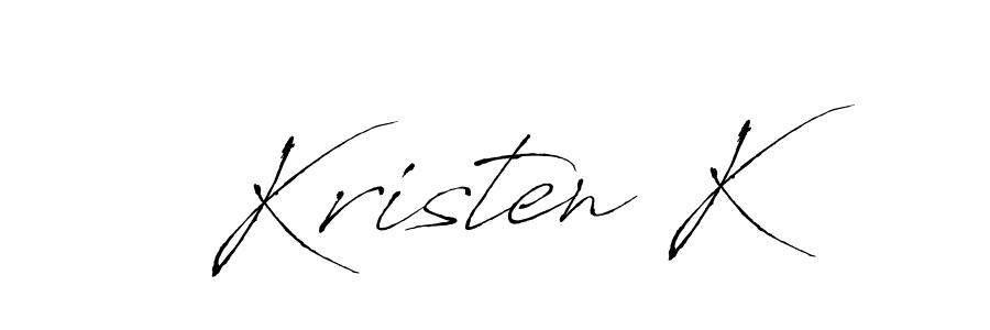 How to Draw Kristen K signature style? Antro_Vectra is a latest design signature styles for name Kristen K. Kristen K signature style 6 images and pictures png