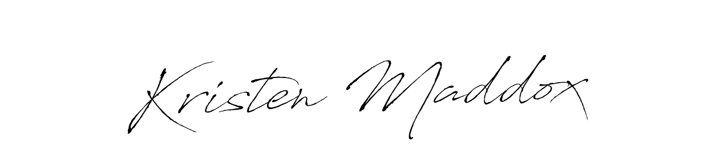 How to make Kristen Maddox name signature. Use Antro_Vectra style for creating short signs online. This is the latest handwritten sign. Kristen Maddox signature style 6 images and pictures png