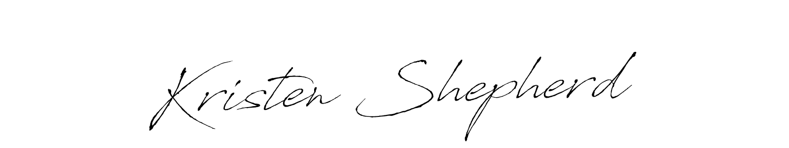 How to make Kristen Shepherd name signature. Use Antro_Vectra style for creating short signs online. This is the latest handwritten sign. Kristen Shepherd signature style 6 images and pictures png