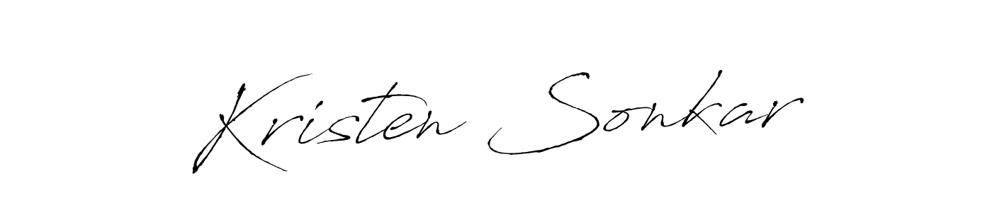 The best way (Antro_Vectra) to make a short signature is to pick only two or three words in your name. The name Kristen Sonkar include a total of six letters. For converting this name. Kristen Sonkar signature style 6 images and pictures png