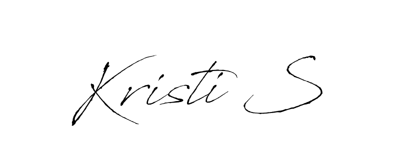 Design your own signature with our free online signature maker. With this signature software, you can create a handwritten (Antro_Vectra) signature for name Kristi S. Kristi S signature style 6 images and pictures png