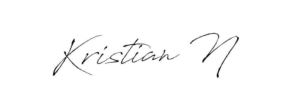 Antro_Vectra is a professional signature style that is perfect for those who want to add a touch of class to their signature. It is also a great choice for those who want to make their signature more unique. Get Kristian N name to fancy signature for free. Kristian N signature style 6 images and pictures png