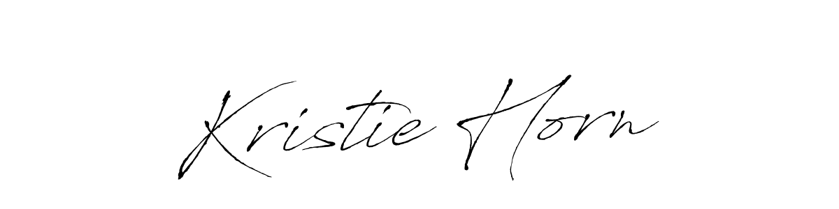 Kristie Horn stylish signature style. Best Handwritten Sign (Antro_Vectra) for my name. Handwritten Signature Collection Ideas for my name Kristie Horn. Kristie Horn signature style 6 images and pictures png