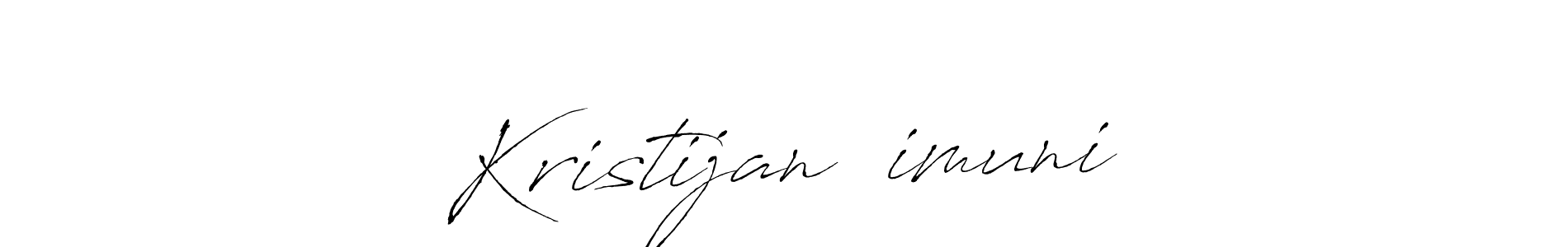 This is the best signature style for the Kristijan Šimunić name. Also you like these signature font (Antro_Vectra). Mix name signature. Kristijan Šimunić signature style 6 images and pictures png