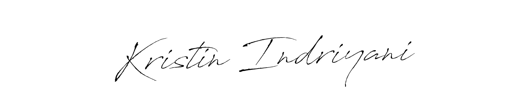 Kristin Indriyani stylish signature style. Best Handwritten Sign (Antro_Vectra) for my name. Handwritten Signature Collection Ideas for my name Kristin Indriyani. Kristin Indriyani signature style 6 images and pictures png