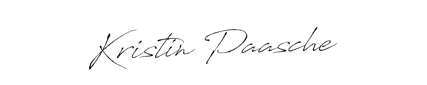 How to make Kristin Paasche name signature. Use Antro_Vectra style for creating short signs online. This is the latest handwritten sign. Kristin Paasche signature style 6 images and pictures png
