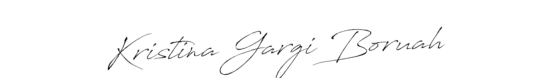 Design your own signature with our free online signature maker. With this signature software, you can create a handwritten (Antro_Vectra) signature for name Kristina Gargi Boruah. Kristina Gargi Boruah signature style 6 images and pictures png