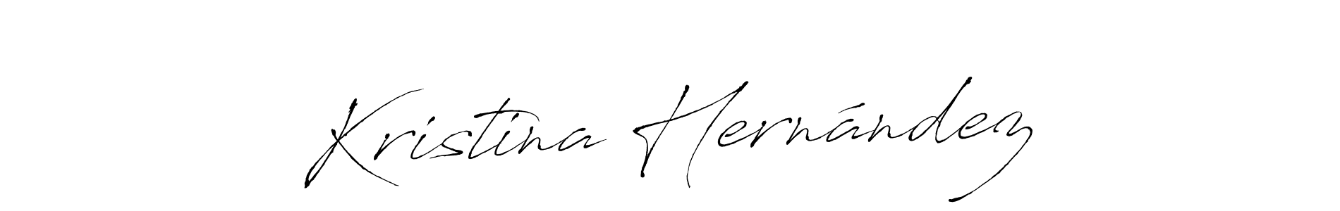 How to make Kristina Hernández name signature. Use Antro_Vectra style for creating short signs online. This is the latest handwritten sign. Kristina Hernández signature style 6 images and pictures png