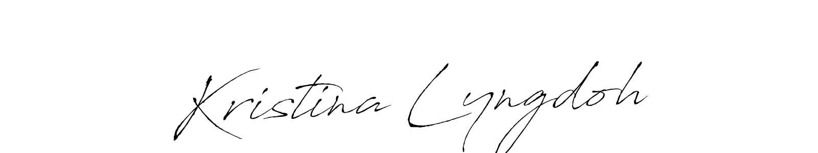 Create a beautiful signature design for name Kristina Lyngdoh. With this signature (Antro_Vectra) fonts, you can make a handwritten signature for free. Kristina Lyngdoh signature style 6 images and pictures png