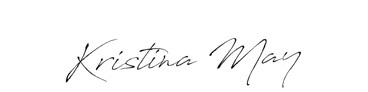 How to make Kristina May signature? Antro_Vectra is a professional autograph style. Create handwritten signature for Kristina May name. Kristina May signature style 6 images and pictures png