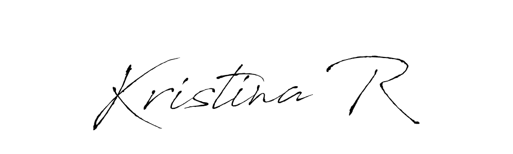 Design your own signature with our free online signature maker. With this signature software, you can create a handwritten (Antro_Vectra) signature for name Kristina R. Kristina R signature style 6 images and pictures png