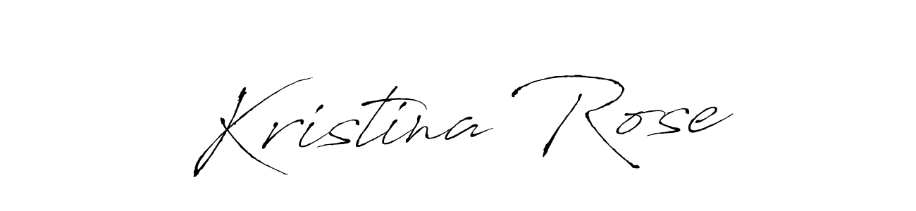 How to make Kristina Rose name signature. Use Antro_Vectra style for creating short signs online. This is the latest handwritten sign. Kristina Rose signature style 6 images and pictures png