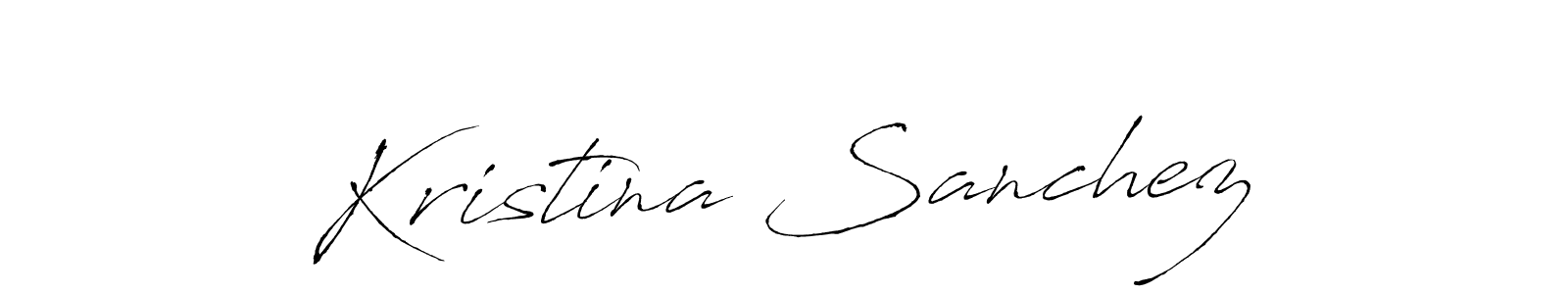 Make a beautiful signature design for name Kristina Sanchez. With this signature (Antro_Vectra) style, you can create a handwritten signature for free. Kristina Sanchez signature style 6 images and pictures png