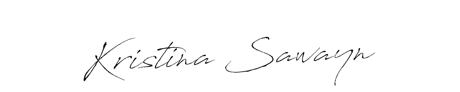 How to make Kristina Sawayn signature? Antro_Vectra is a professional autograph style. Create handwritten signature for Kristina Sawayn name. Kristina Sawayn signature style 6 images and pictures png