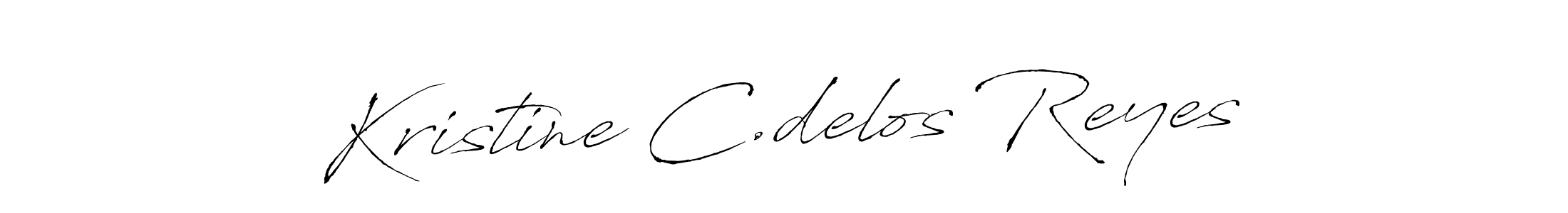 Kristine C.delos Reyes stylish signature style. Best Handwritten Sign (Antro_Vectra) for my name. Handwritten Signature Collection Ideas for my name Kristine C.delos Reyes. Kristine C.delos Reyes signature style 6 images and pictures png