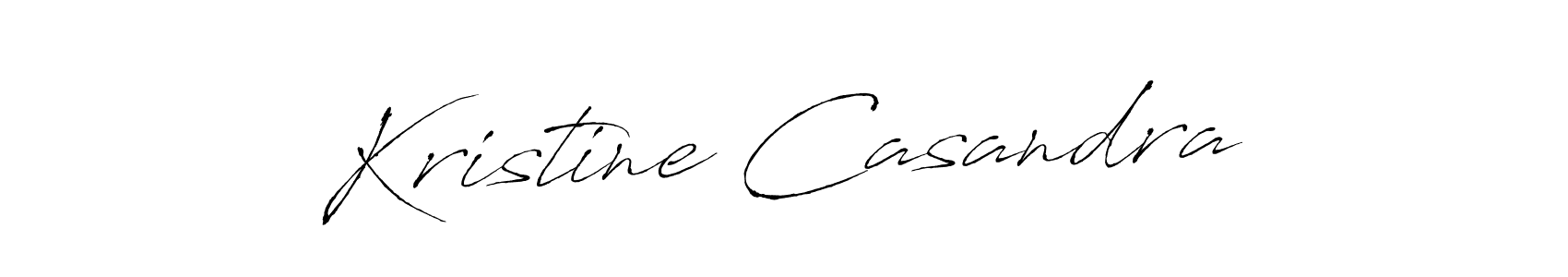 Create a beautiful signature design for name Kristine Casandra. With this signature (Antro_Vectra) fonts, you can make a handwritten signature for free. Kristine Casandra signature style 6 images and pictures png