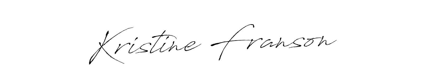 How to make Kristine Franson name signature. Use Antro_Vectra style for creating short signs online. This is the latest handwritten sign. Kristine Franson signature style 6 images and pictures png