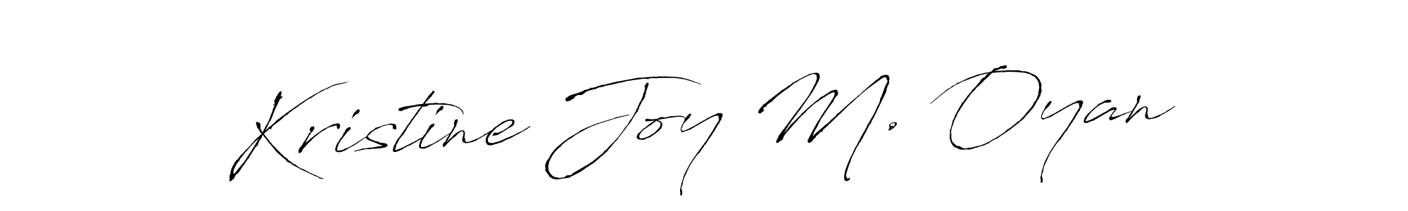 Antro_Vectra is a professional signature style that is perfect for those who want to add a touch of class to their signature. It is also a great choice for those who want to make their signature more unique. Get Kristine Joy M. Oyan name to fancy signature for free. Kristine Joy M. Oyan signature style 6 images and pictures png