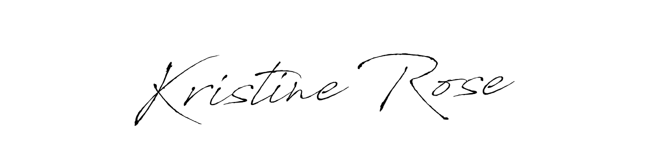Create a beautiful signature design for name Kristine Rose. With this signature (Antro_Vectra) fonts, you can make a handwritten signature for free. Kristine Rose signature style 6 images and pictures png
