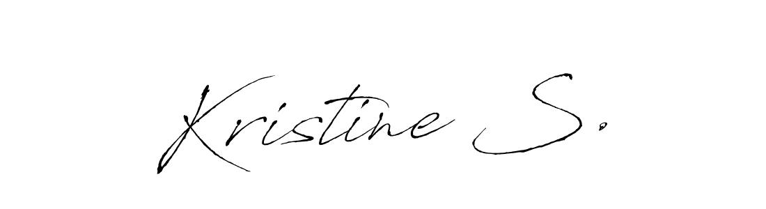 Also we have Kristine S. name is the best signature style. Create professional handwritten signature collection using Antro_Vectra autograph style. Kristine S. signature style 6 images and pictures png