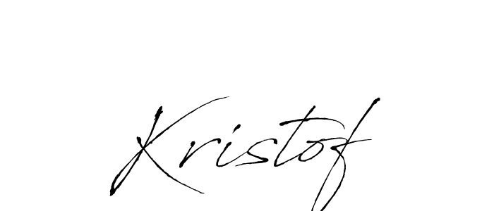 Make a beautiful signature design for name Kristof. With this signature (Antro_Vectra) style, you can create a handwritten signature for free. Kristof signature style 6 images and pictures png