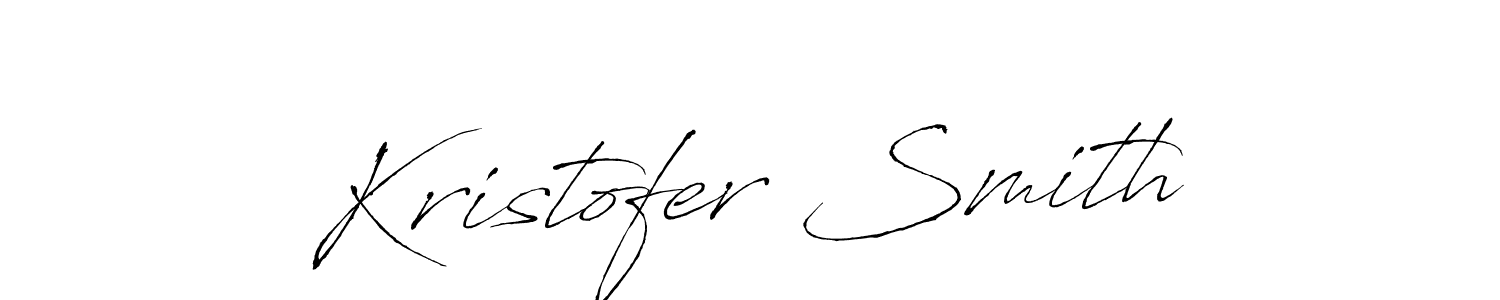 Create a beautiful signature design for name Kristofer Smith. With this signature (Antro_Vectra) fonts, you can make a handwritten signature for free. Kristofer Smith signature style 6 images and pictures png