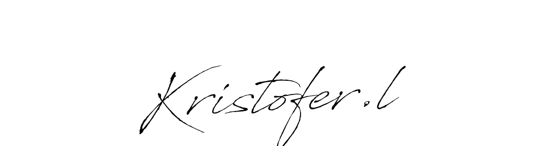 How to make Kristofer.l name signature. Use Antro_Vectra style for creating short signs online. This is the latest handwritten sign. Kristofer.l signature style 6 images and pictures png