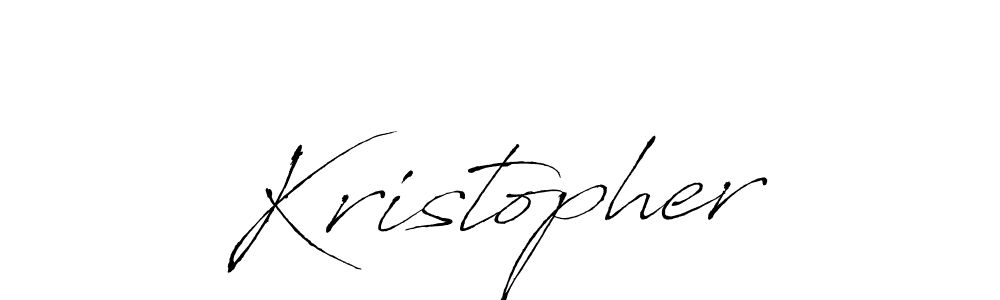 Kristopher stylish signature style. Best Handwritten Sign (Antro_Vectra) for my name. Handwritten Signature Collection Ideas for my name Kristopher. Kristopher signature style 6 images and pictures png