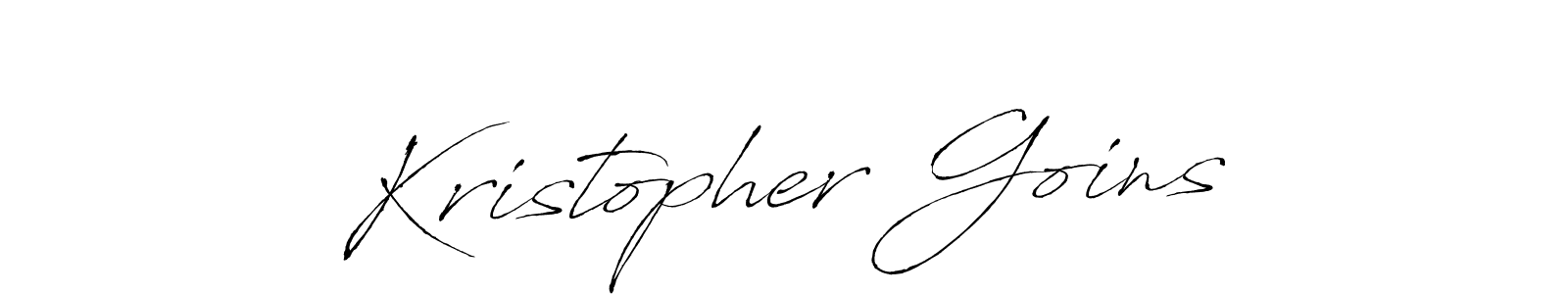 Create a beautiful signature design for name Kristopher Goins. With this signature (Antro_Vectra) fonts, you can make a handwritten signature for free. Kristopher Goins signature style 6 images and pictures png