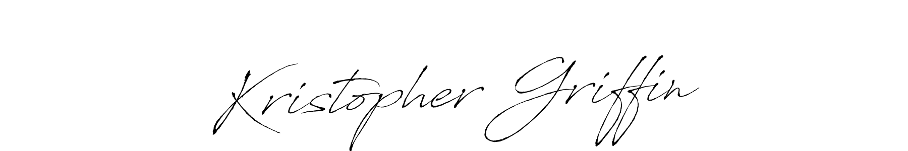 Kristopher Griffin stylish signature style. Best Handwritten Sign (Antro_Vectra) for my name. Handwritten Signature Collection Ideas for my name Kristopher Griffin. Kristopher Griffin signature style 6 images and pictures png
