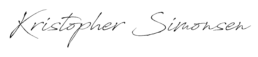 Explore multiple handwriting variations for Kristopher Simonsen including this stunning Antro_Vectra design. Free to use across all platforms. Kristopher Simonsen signature style 6 images and pictures png