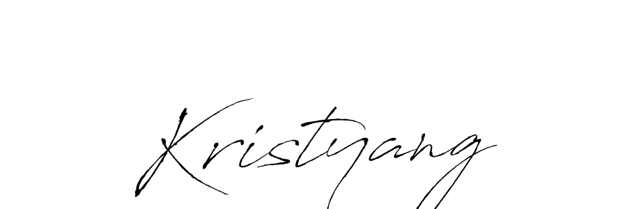 How to make Kristyang signature? Antro_Vectra is a professional autograph style. Create handwritten signature for Kristyang name. Kristyang signature style 6 images and pictures png