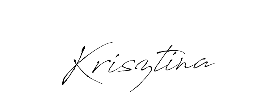 Krisztina stylish signature style. Best Handwritten Sign (Antro_Vectra) for my name. Handwritten Signature Collection Ideas for my name Krisztina. Krisztina signature style 6 images and pictures png