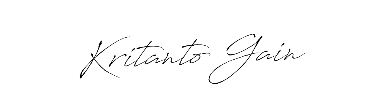 Also You can easily find your signature by using the search form. We will create Kritanto Gain name handwritten signature images for you free of cost using Antro_Vectra sign style. Kritanto Gain signature style 6 images and pictures png