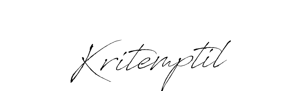 Use a signature maker to create a handwritten signature online. With this signature software, you can design (Antro_Vectra) your own signature for name Kritemptil. Kritemptil signature style 6 images and pictures png