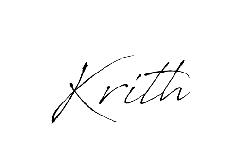 Krith stylish signature style. Best Handwritten Sign (Antro_Vectra) for my name. Handwritten Signature Collection Ideas for my name Krith. Krith signature style 6 images and pictures png