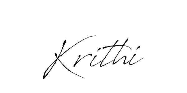 Krithi stylish signature style. Best Handwritten Sign (Antro_Vectra) for my name. Handwritten Signature Collection Ideas for my name Krithi. Krithi signature style 6 images and pictures png